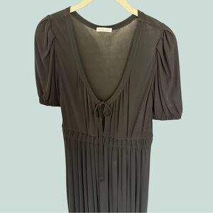 Tomas Maier Black Jersey Mid length Dress